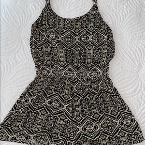 Aztec print tank romper